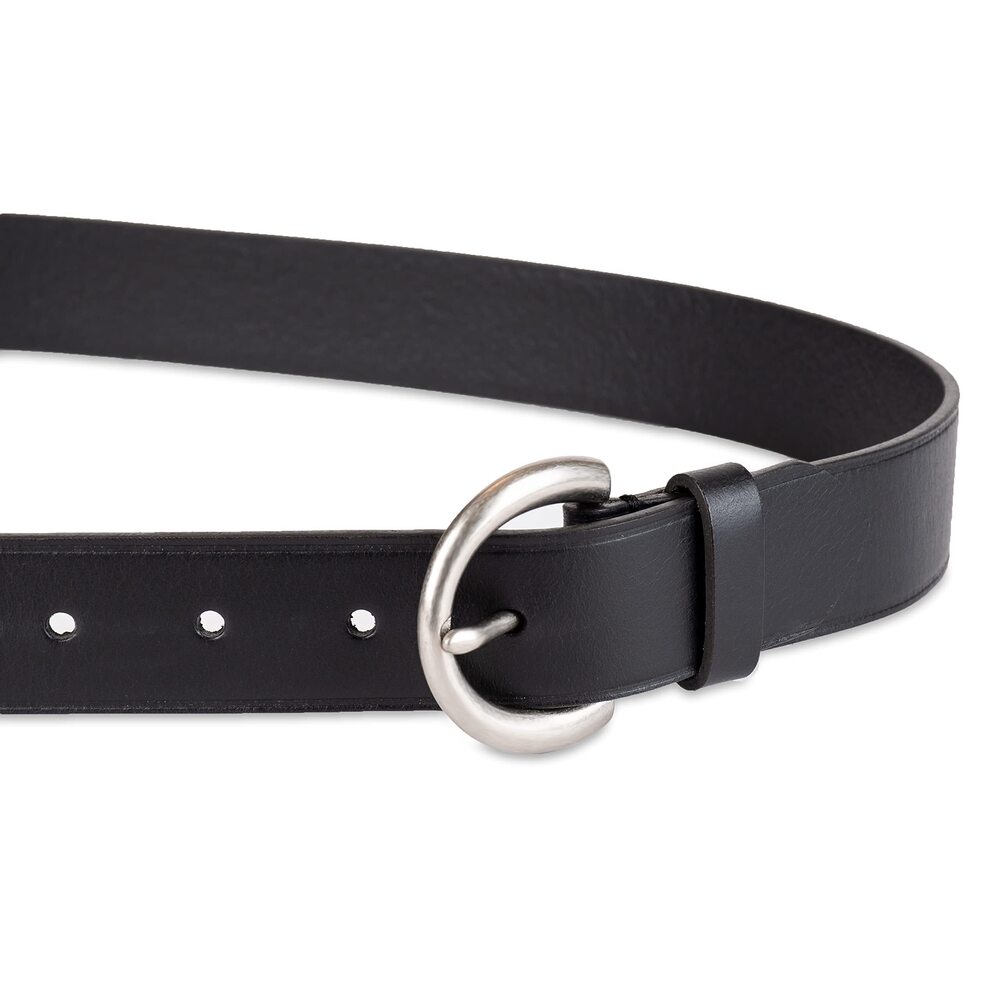 Levi's Women's Black Heat Creased Casual Leather Pant Belt S NWT - Picture 3 of 5